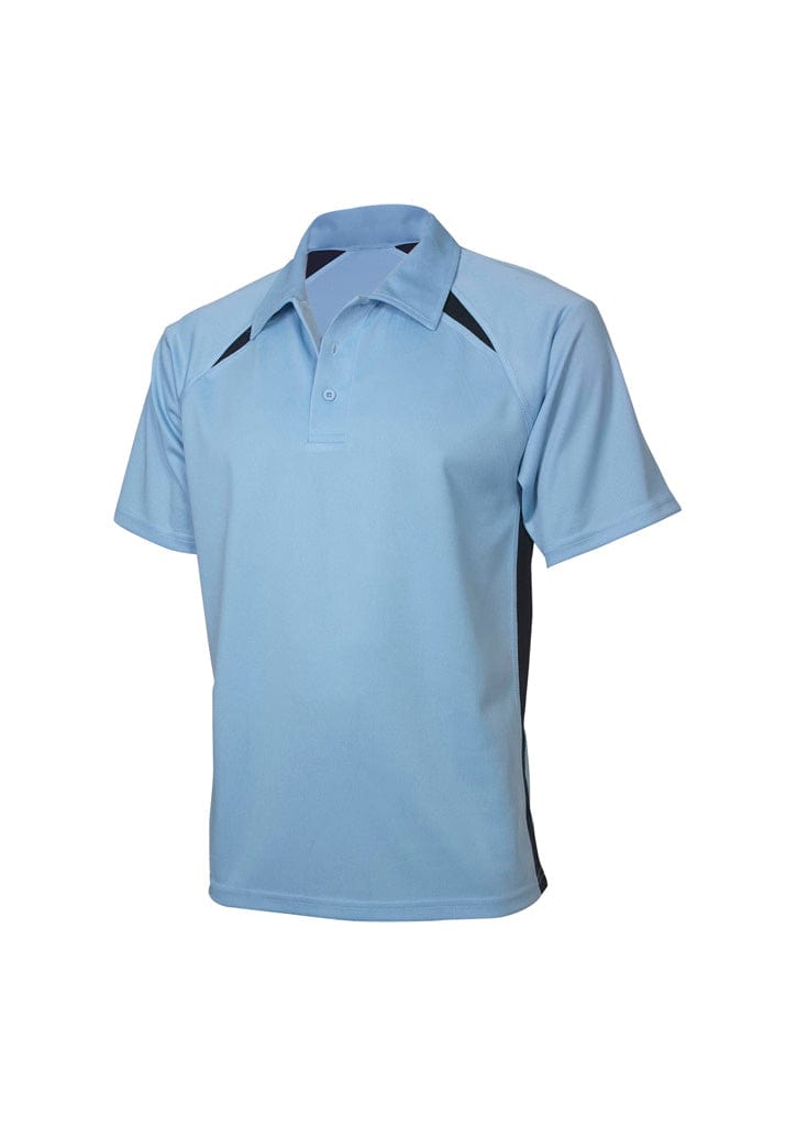 Biz Collection Polos / Shirts Spring Blue/Navy / 4 Biz Collection Kids Splice Short Sleeve Polo