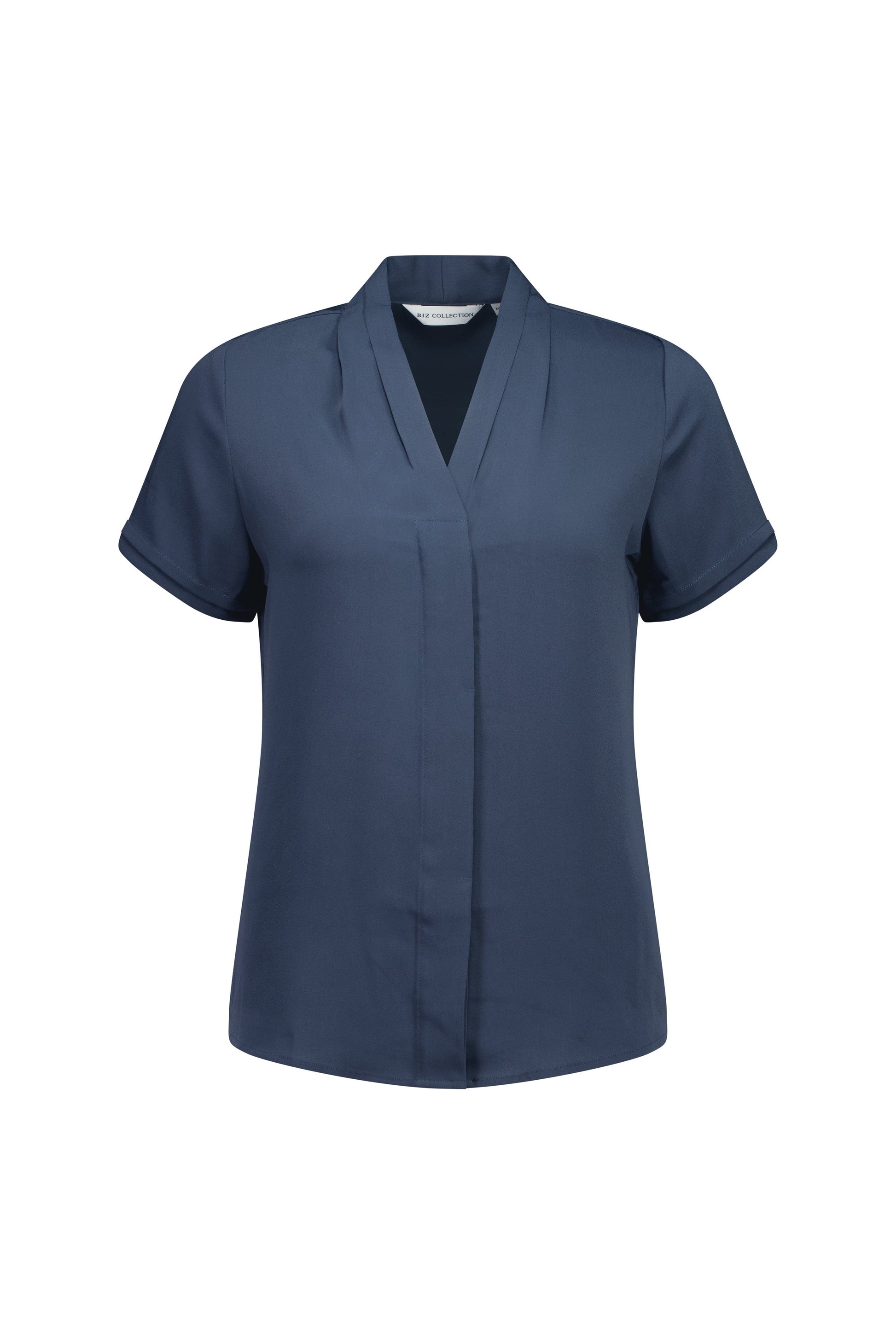 Biz Collection Polos / Shirts Storm Blue / 6 Biz Collection Ladies Madison Short Sleeve
