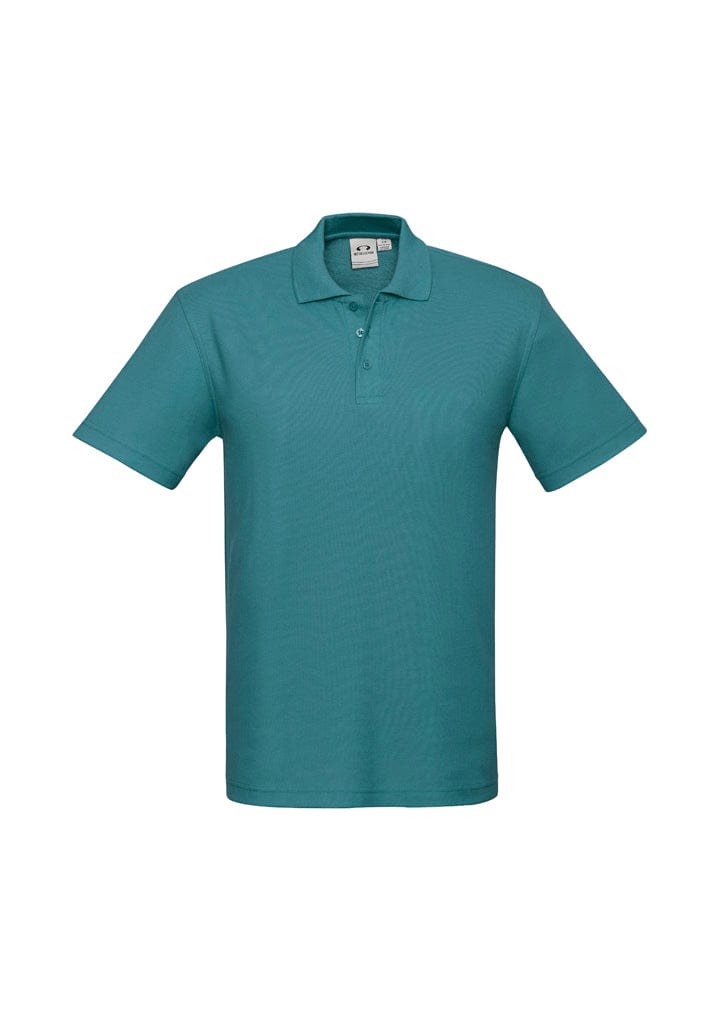 Biz Collection Polos / Shirts Teal / S Biz Collection Mens Crew Short Sleeve Polo