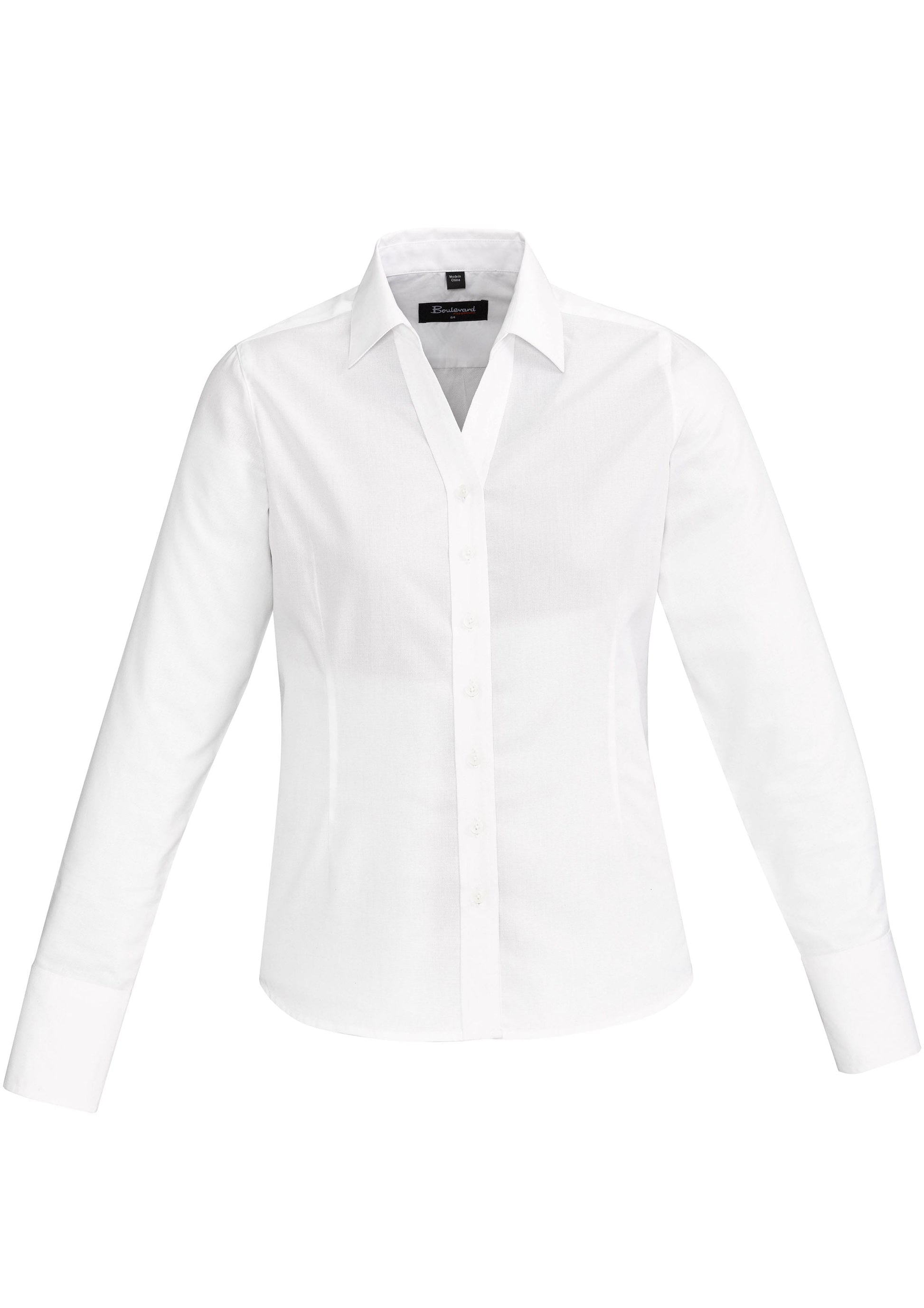 Biz Collection Polos / Shirts White / 4 Biz Corperates Womens Hudson Long Sleeve Shirt