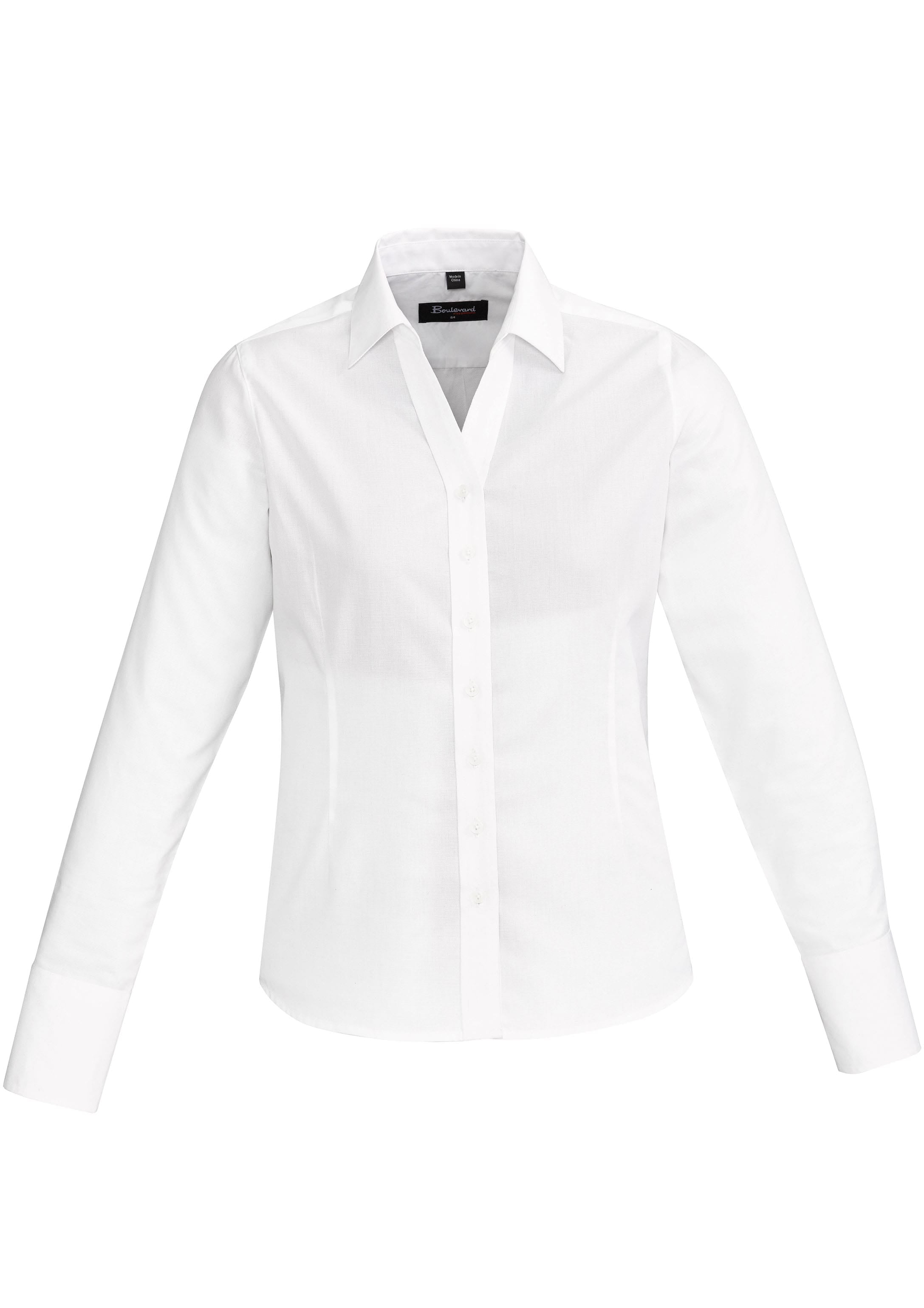 Biz Collection Polos / Shirts White / 4 Biz Corperates Womens Hudson Long Sleeve Shirt