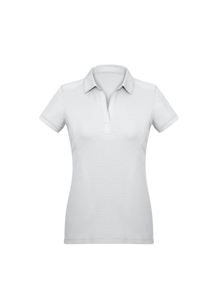 Biz Collection Polos / Shirts White / 6 Biz Collection Womens Profile Short Sleeve Polo