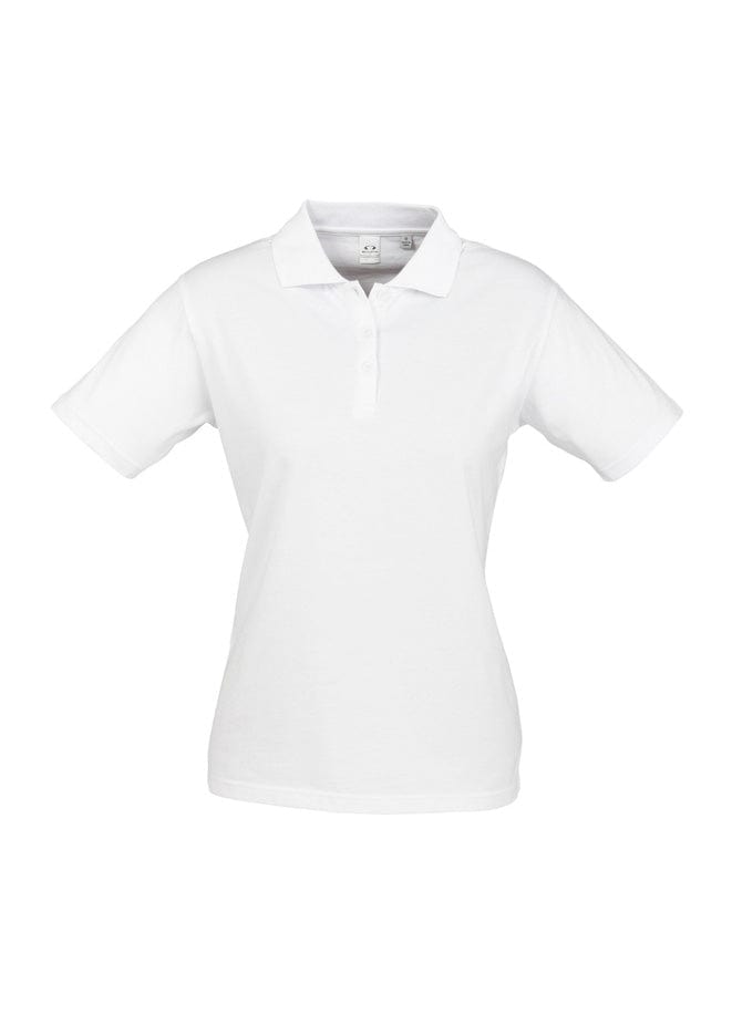 Biz Collection Polos / Shirts White / 8 Biz Collection Womens Ice Short Sleeve Polo