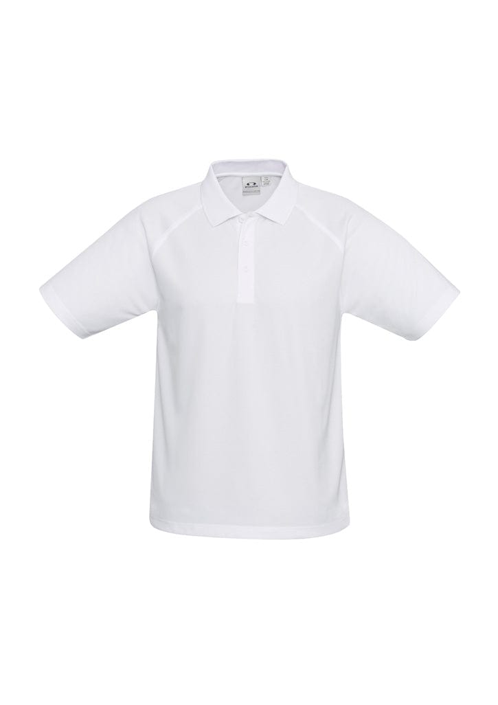 Biz Collection Polos / Shirts White / S Biz Collection Mens Sprint Short Sleeve Polo