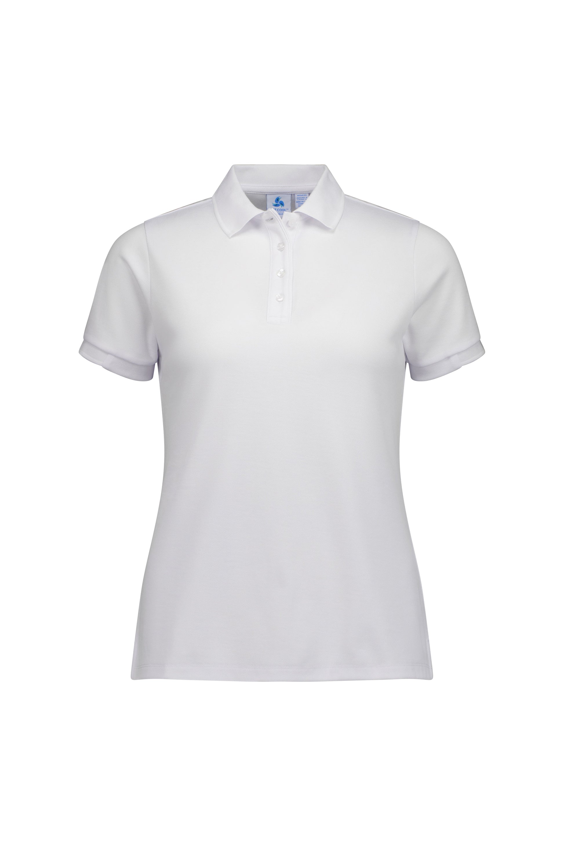 Biz Collection Polos / Shirts White/White / 6 Biz Collection Womens Focus Short Sleeve Polo