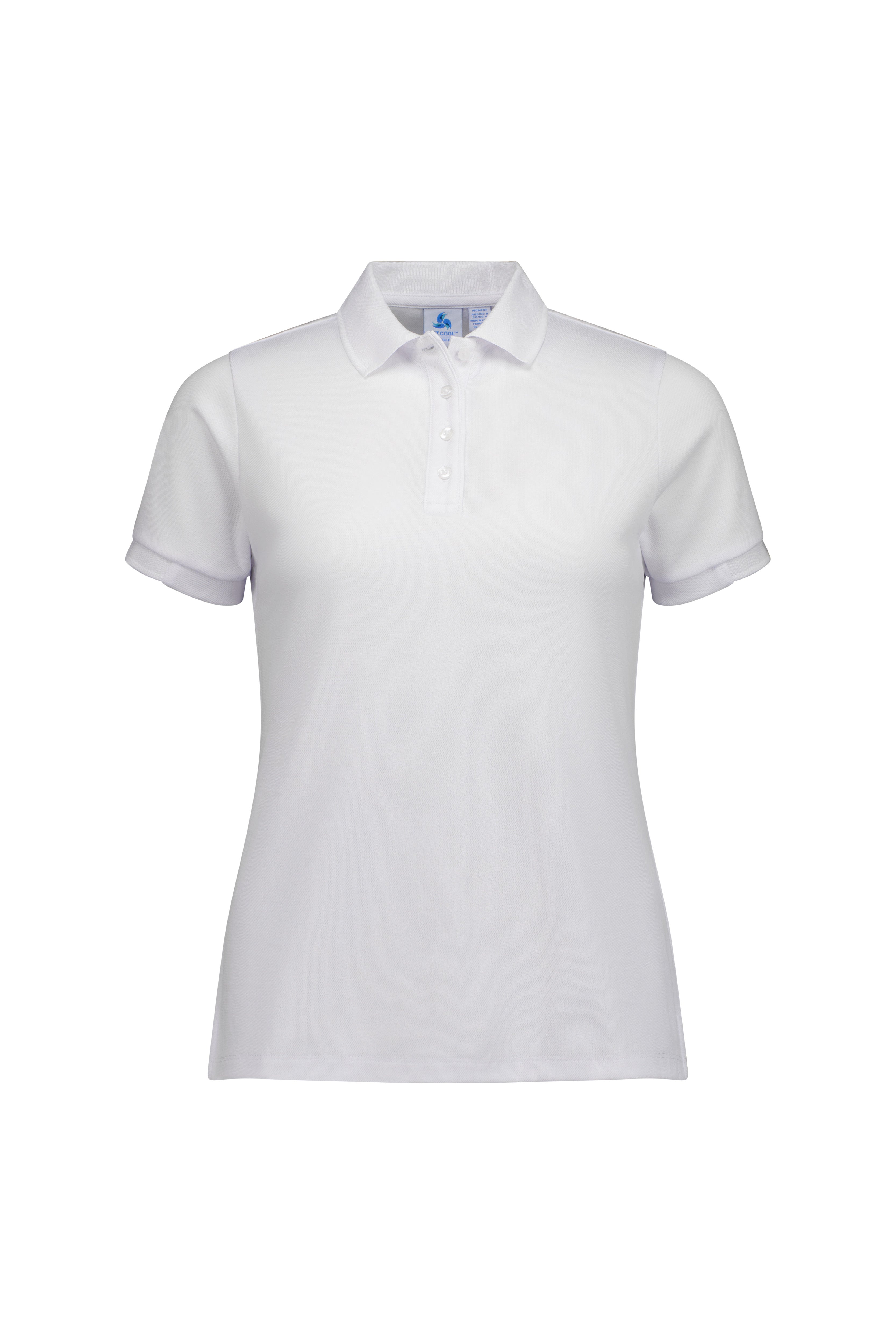 Biz Collection Polos / Shirts White/White / 6 Biz Collection Womens Focus Short Sleeve Polo