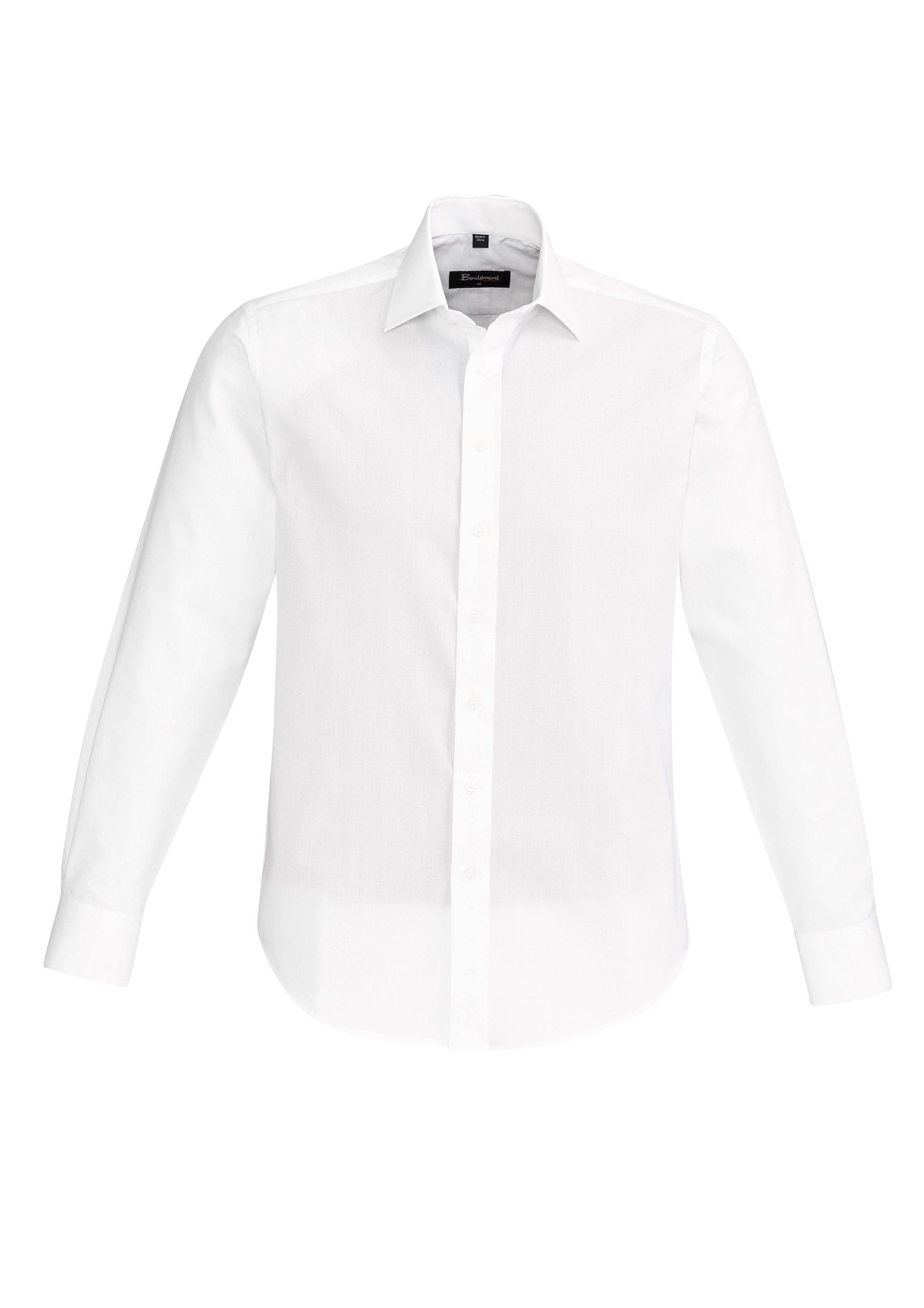 Biz Collection Polos / Shirts White / XS Biz Corperates Mens Hudson Long Sleeve Shirt