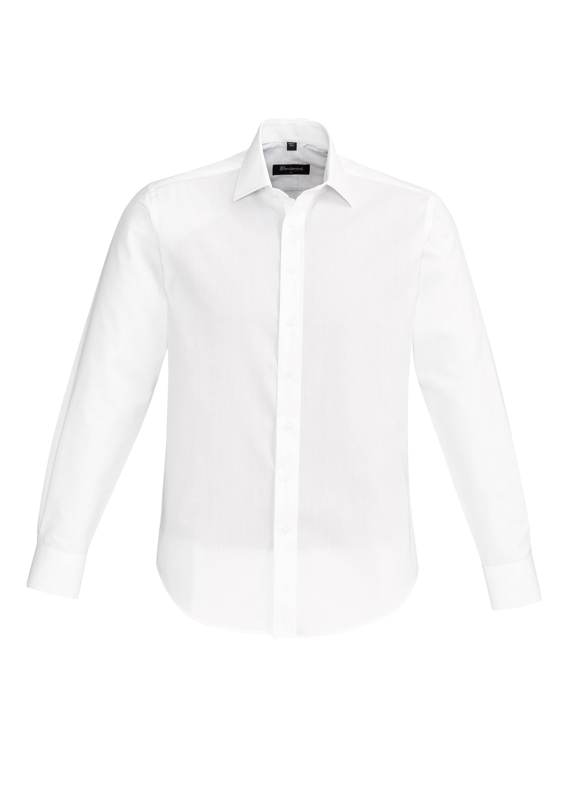 Biz Collection Polos / Shirts White / XS Biz Corperates Mens Hudson Long Sleeve Shirt