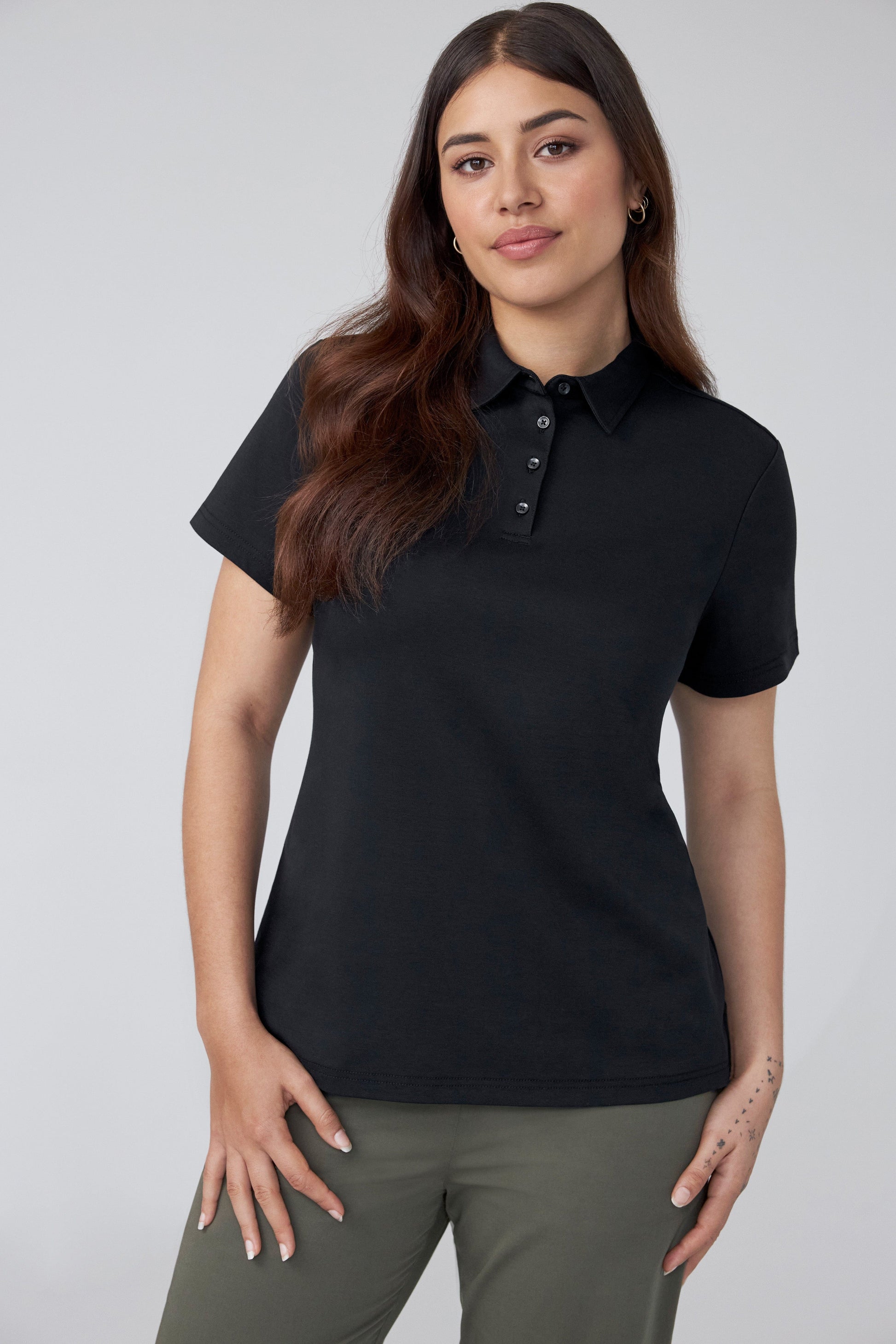 Biz Collection Polos / Shirts Womens Lotus Short Sleeve Polo