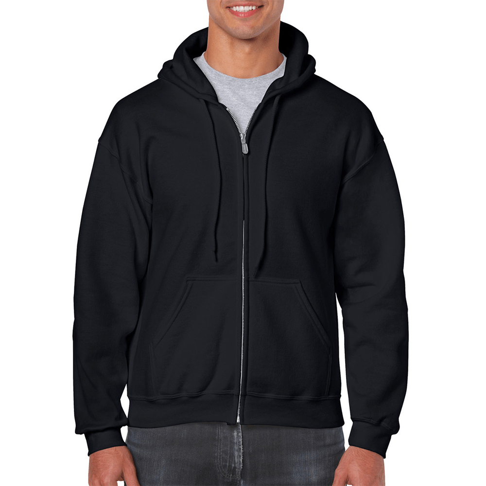 Gildan Hoodies Black / S Gildan Heavy Blend Adult Full Zip Hooded Sweatshirt
