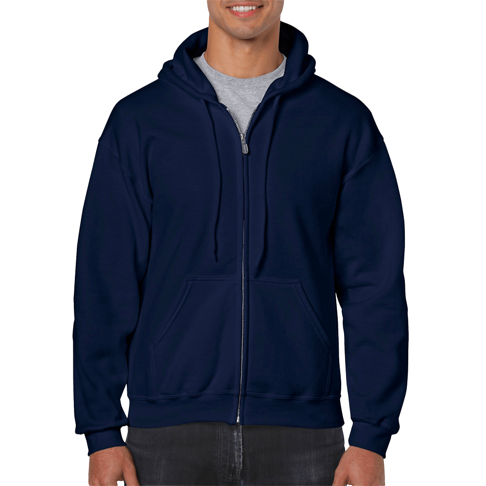 Gildan Hoodies Navy / S Gildan Heavy Blend Adult Full Zip Hooded Sweatshirt