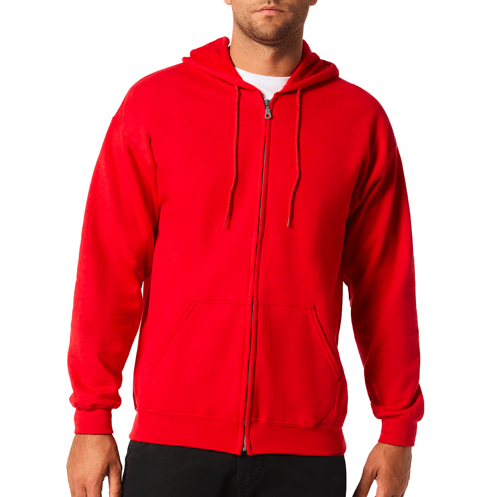 Gildan Hoodies Red / S Gildan Heavy Blend Adult Full Zip Hooded Sweatshirt