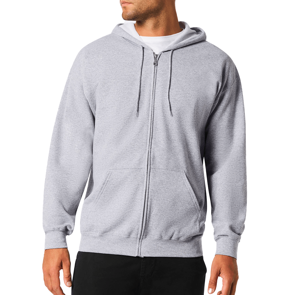 Gildan Hoodies Sport Grey / S Gildan Heavy Blend Adult Full Zip Hooded Sweatshirt