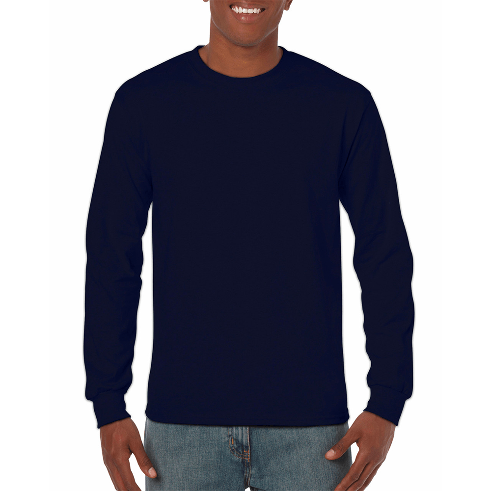 Gildan Longsleeves Navy / S Gildan Heavy Cotton Adult Long Sleeve T-Shirt