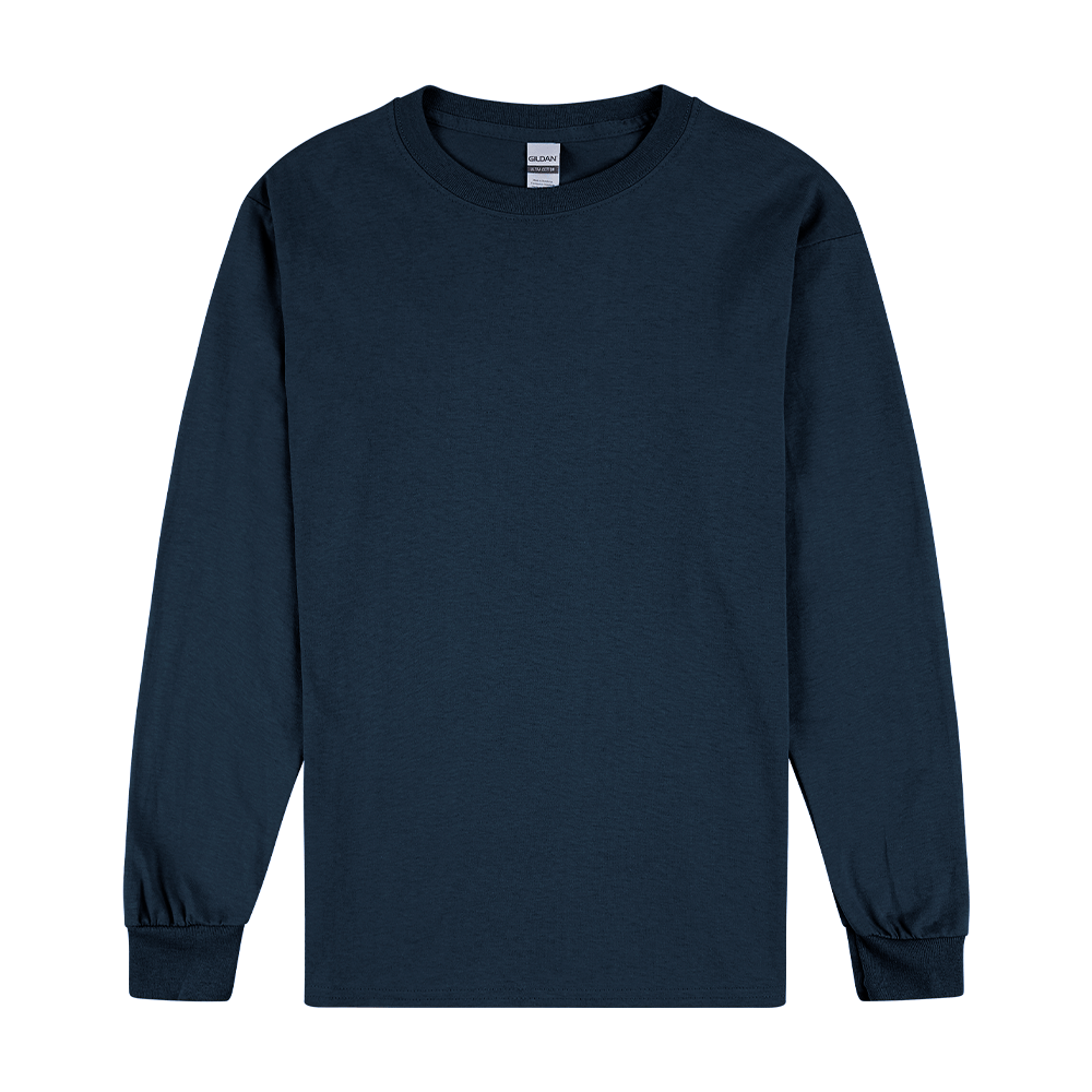Gildan Longsleeves Navy / S Gildan Ultra Cotton Adult Long Sleeve T-Shirt
