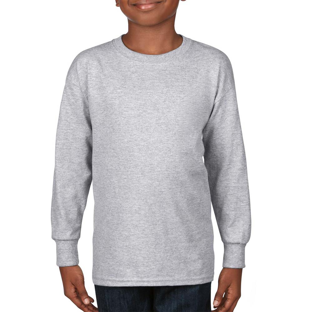 Gildan Longsleeves Sport Grey / S Gildan Heavy Cotton Youth Long Sleeve T-Shirt