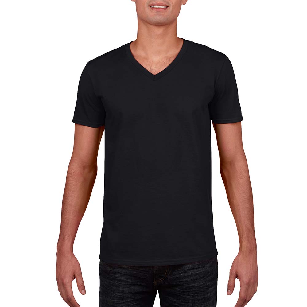Gildan T-Shirts Black / S Gildan Softstyle Adult V-Neck TShirt