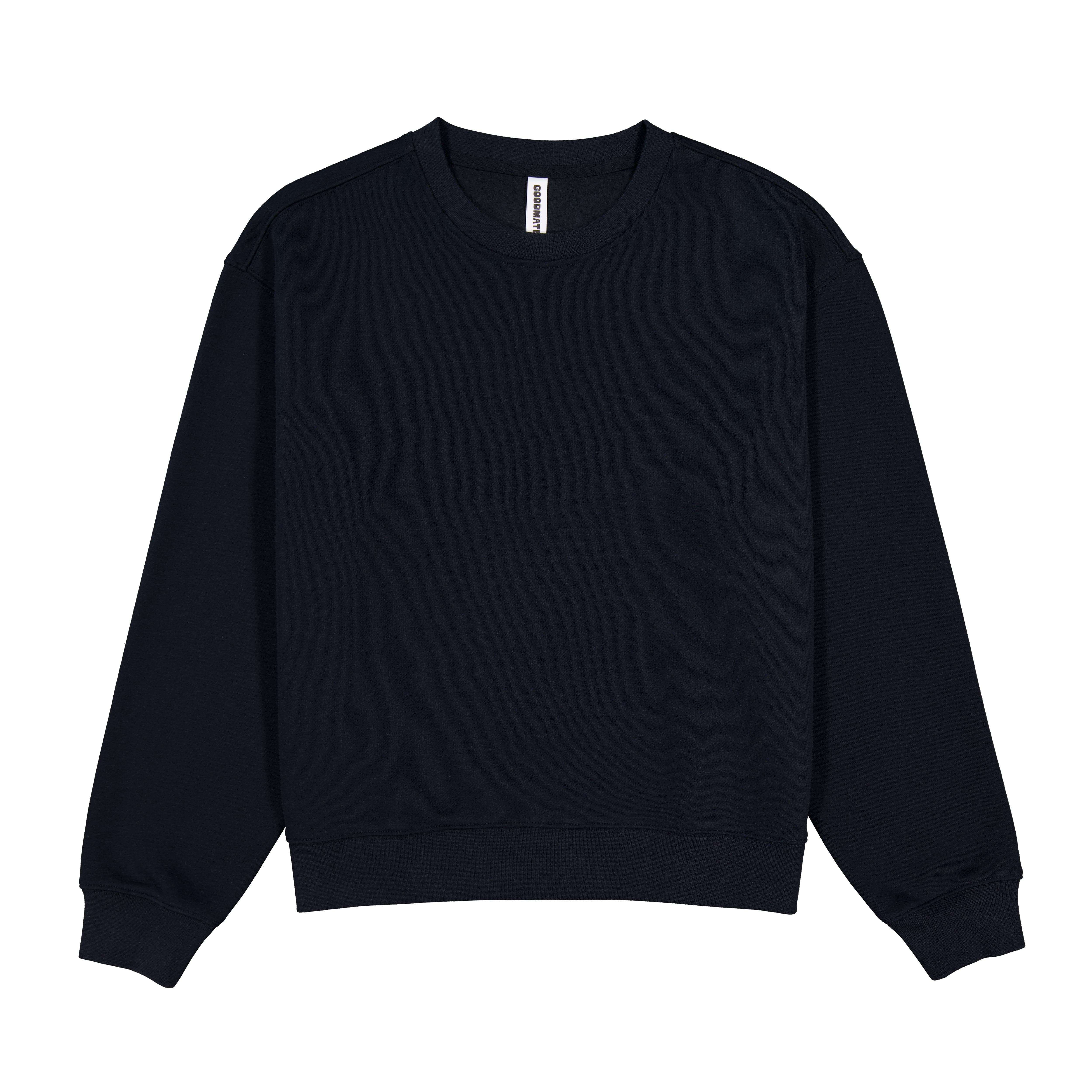 Goodmates Crews Navy / XS Goodmates Womens Everyday Crew Sweatshirt