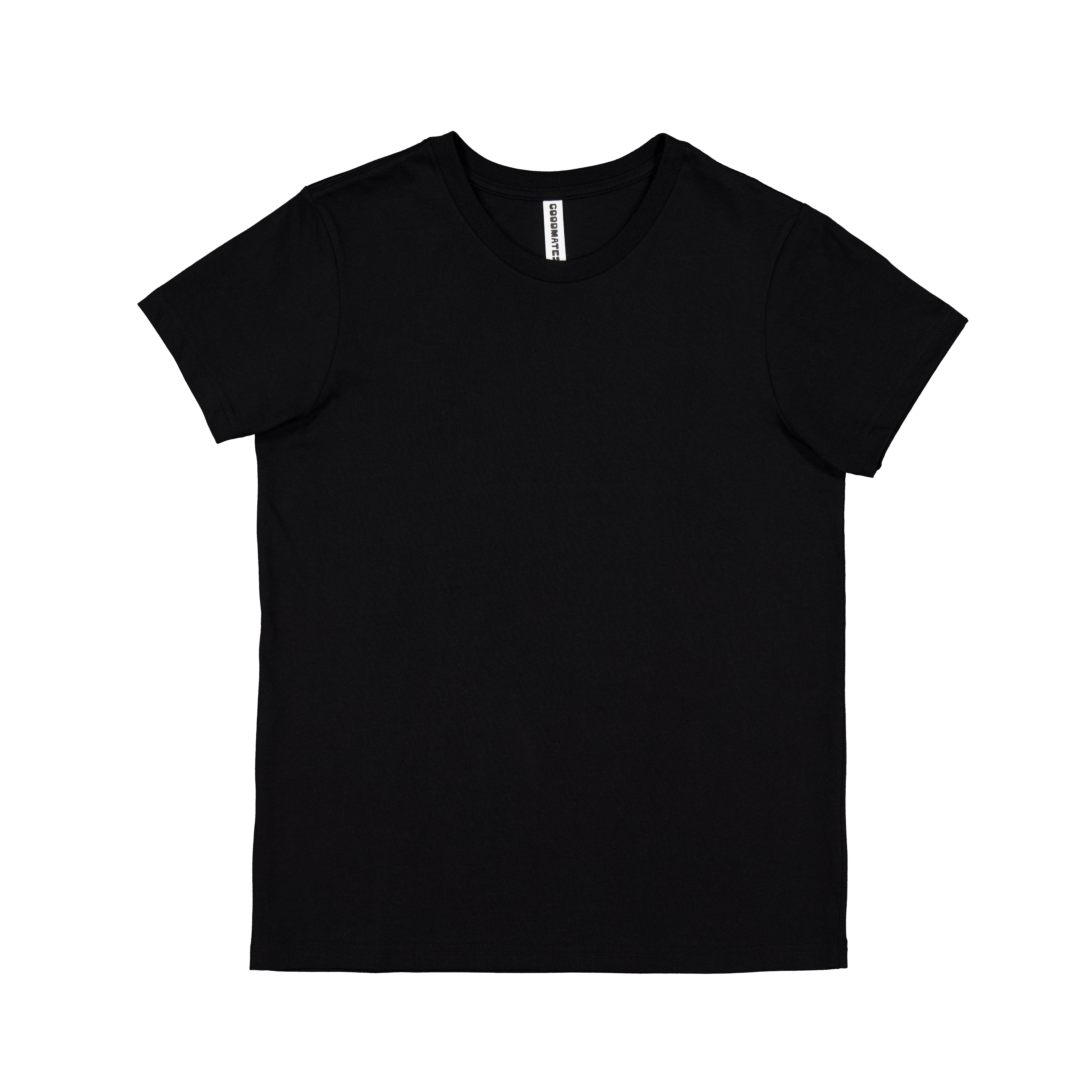 Goodmates T-Shirts Black / XS Goodmates Womens Basis Short Sleeve Tee