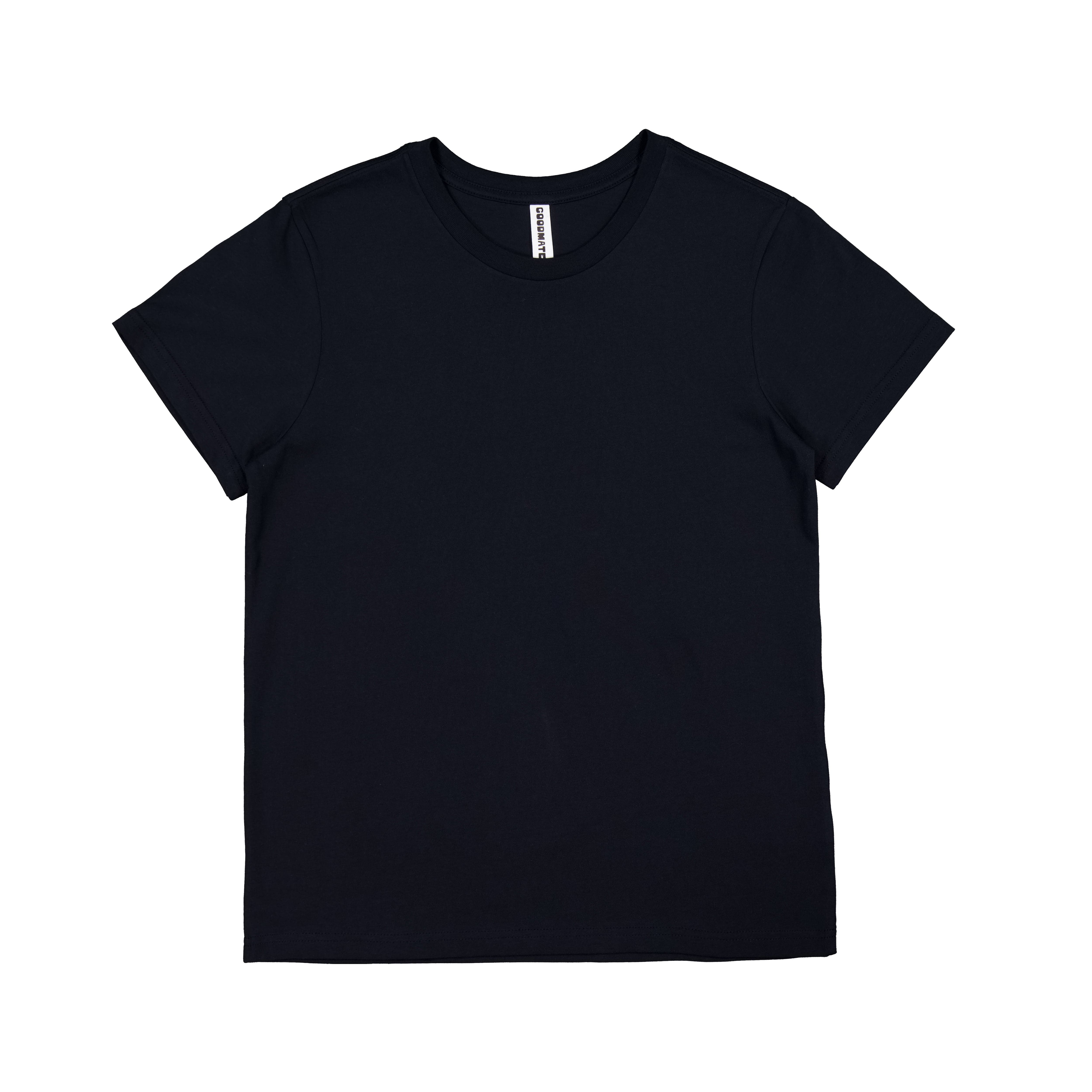Goodmates T-Shirts Navy / XS Goodmates Womens Basis Short Sleeve Tee