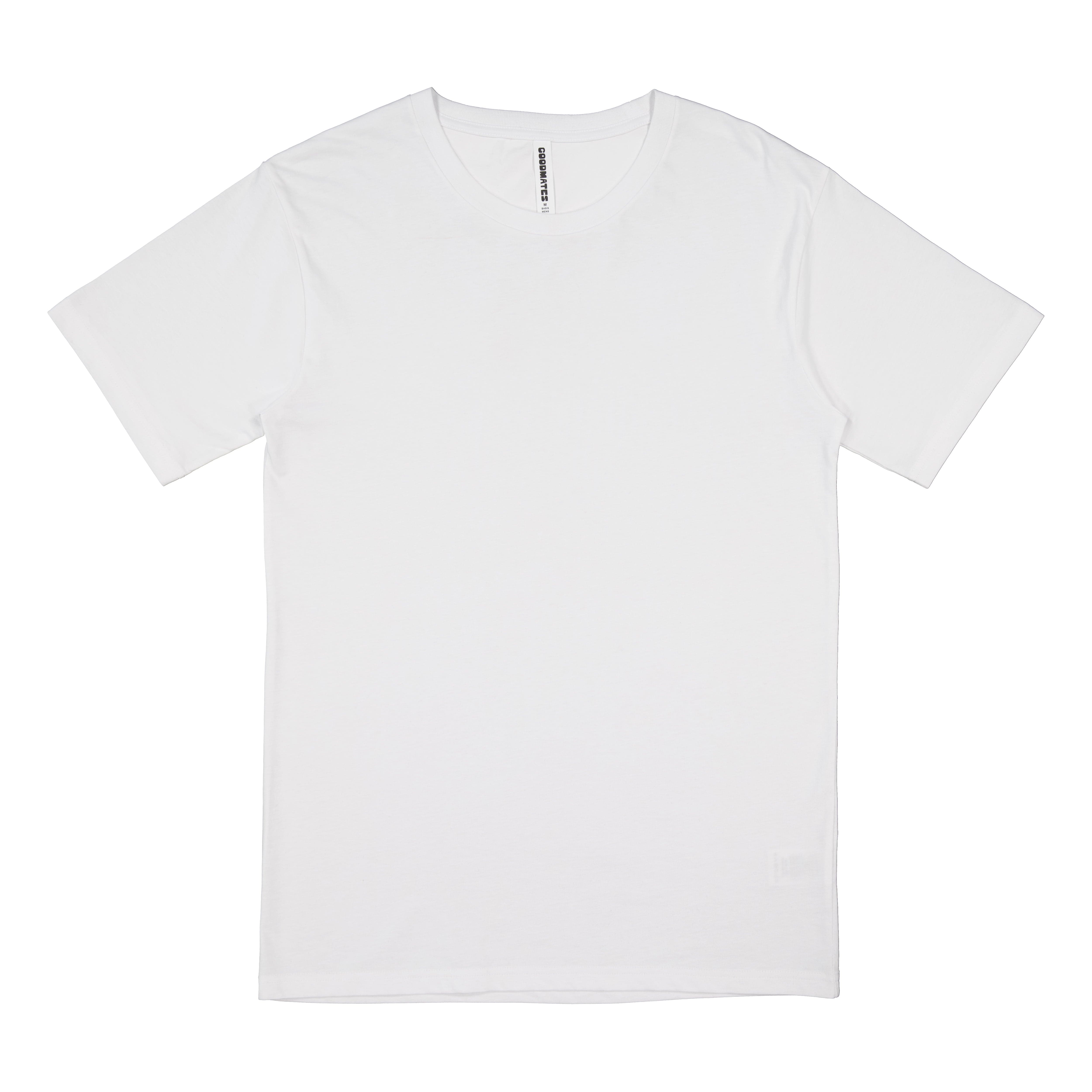 Goodmates T-Shirts White / S Goodmates Mens Basis Short Sleeve Tee