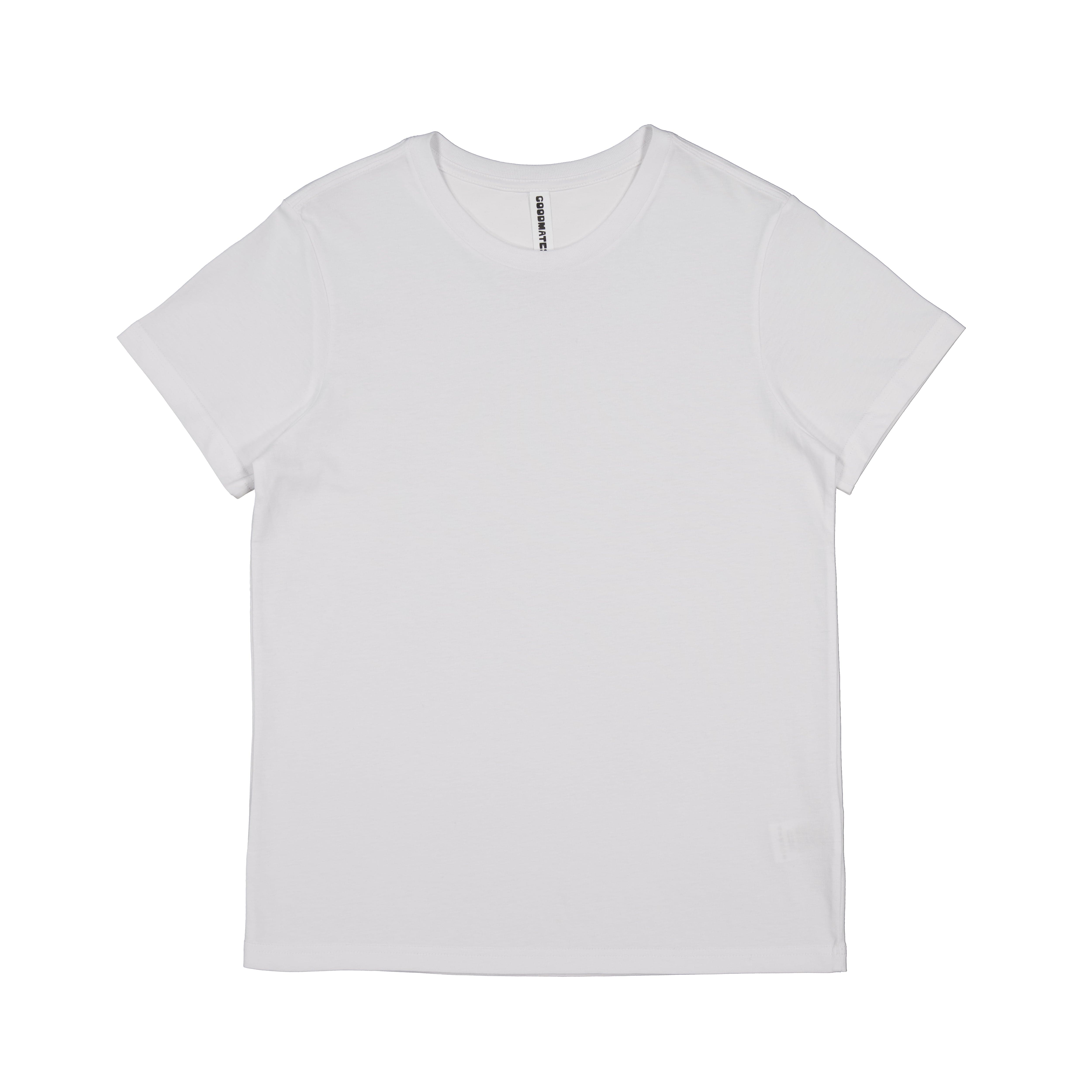 Goodmates T-Shirts White / XS Goodmates Womens Basis Short Sleeve Tee