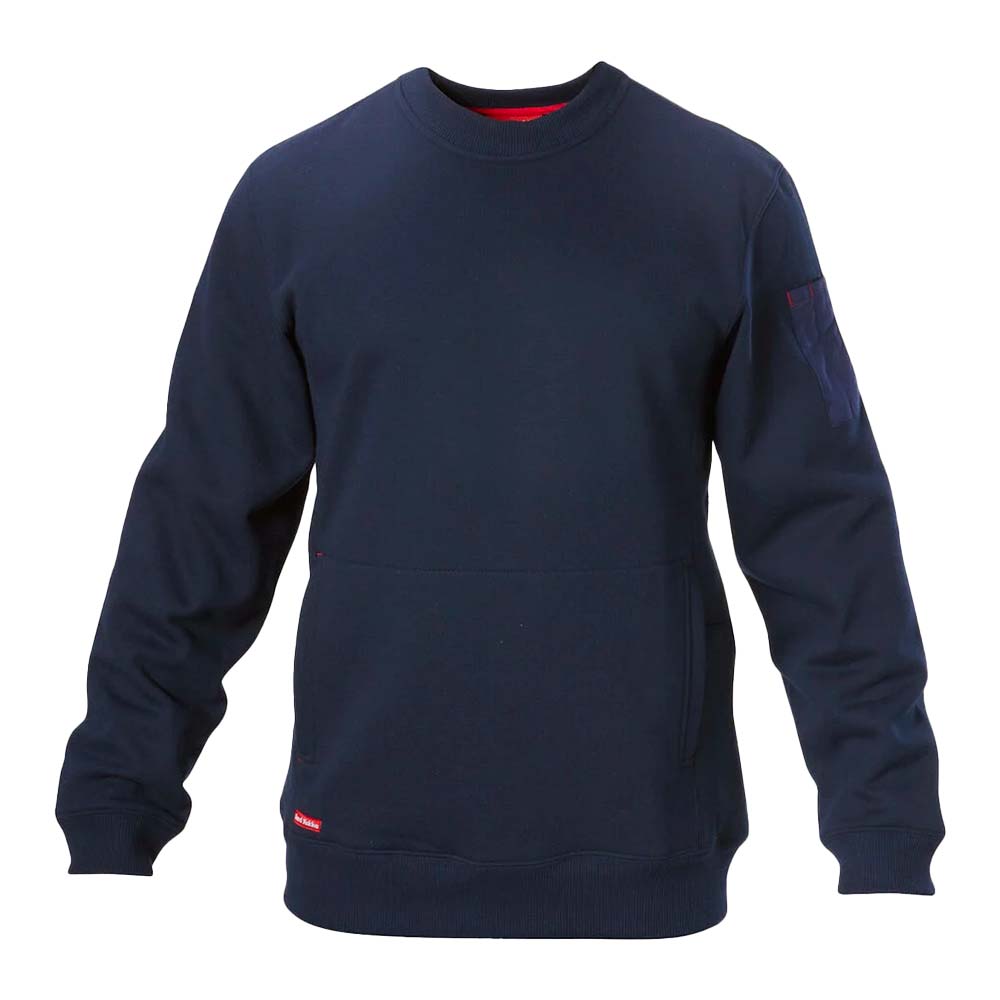 Hard Yakka Crews Navy / XS Hard Yakka Brushed Fleece Crew Neck Jumper