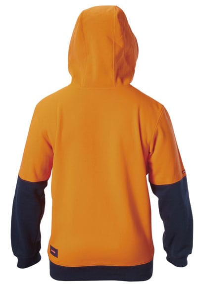 Hard Yakka Hoodies Hard Yakka Hi-Visibility Two Tone Brushed Fleece Hoodie