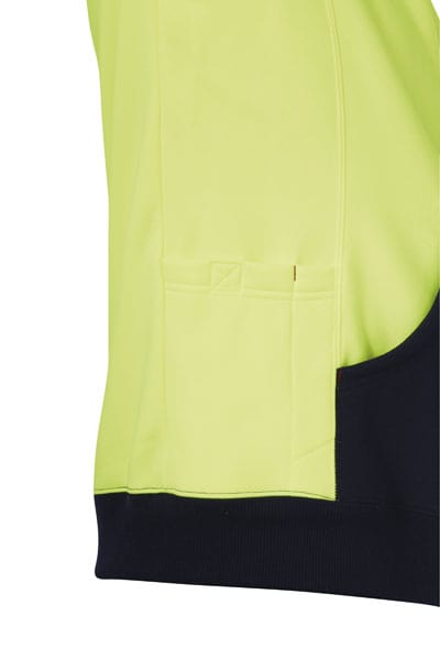 Hard Yakka Hoodies Hard Yakka Hi-Visibility Two Tone Brushed Fleece Hoodie