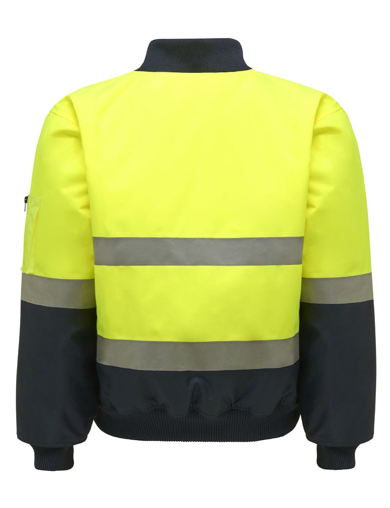 Hard Yakka Jackets / Vests Hard Yakka Hard Yakka Hi Vis 2Tone Bomber Jkt With Hoop Tape