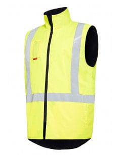 Hard Yakka Hard Yakka Hivis Vest W/Tape (H Tape) Interchange Shell Jkt