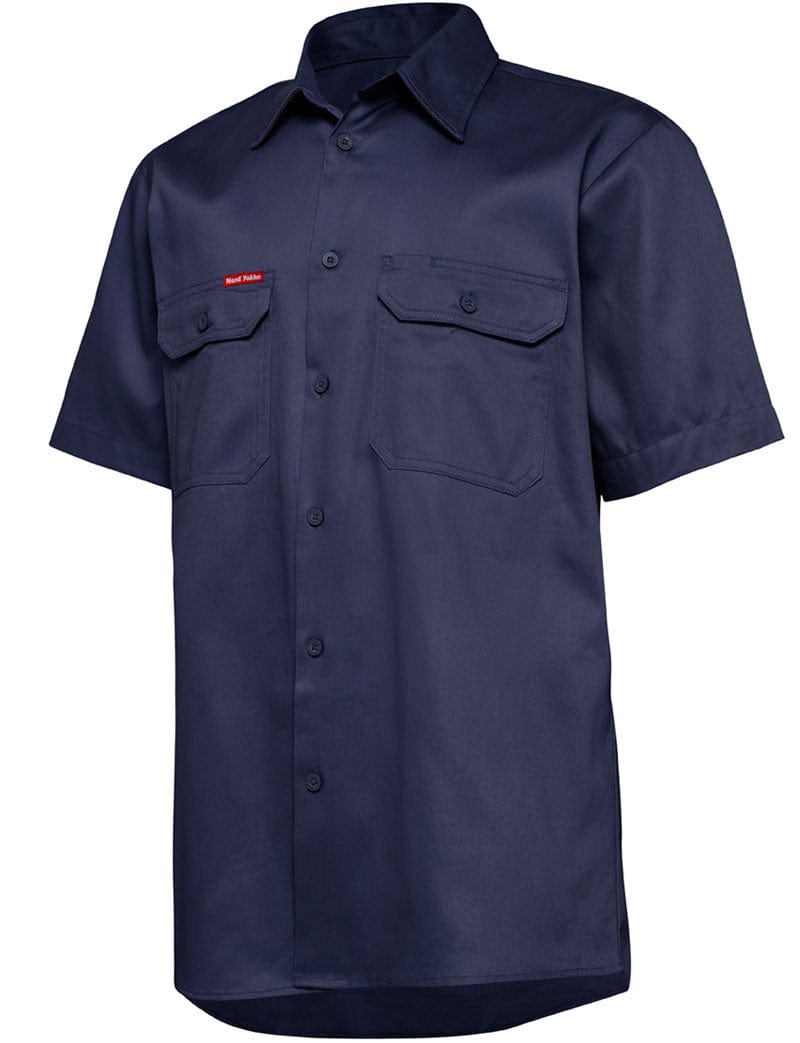 Hard Yakka Navy / S Hard Yakka S/Sl L/Weight Drill Ventilated Shirt