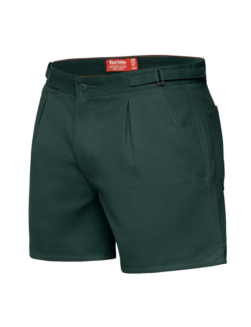 Hard Yakka Pants / Shorts Green / 72 Hard Yakka Drill Short W/S Tabs