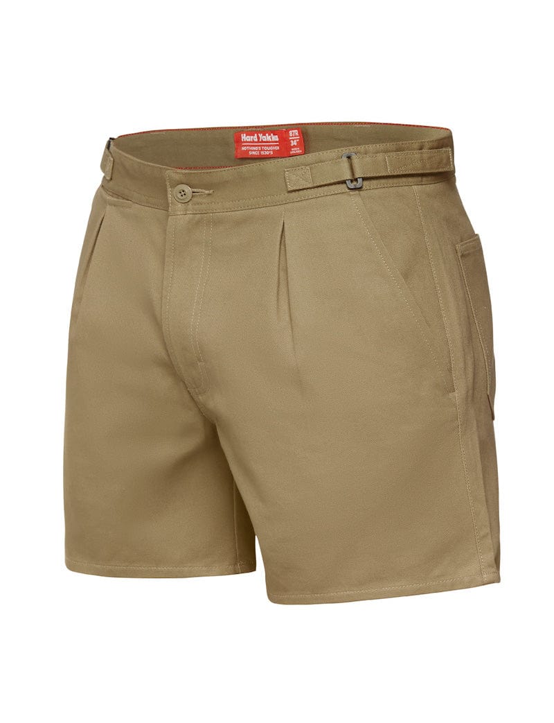 Hard Yakka Pants / Shorts Khaki / 72 Hard Yakka Drill Short W/S Tabs