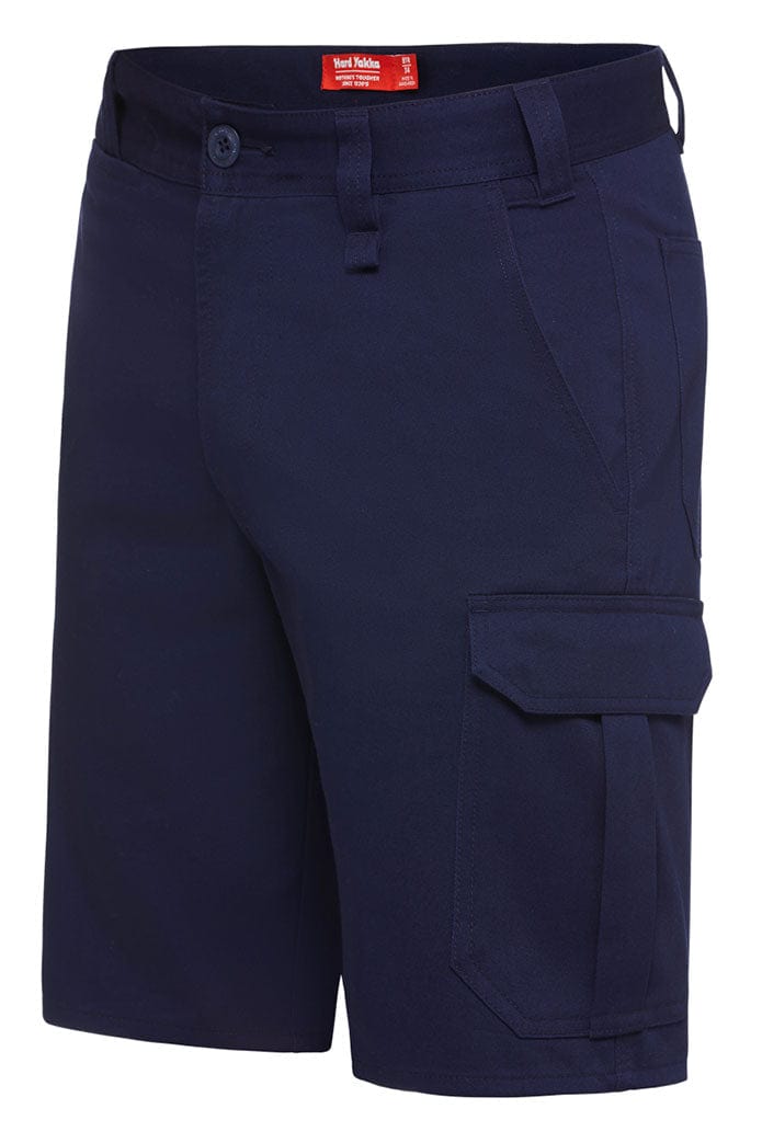 Hard Yakka Pants / Shorts Navy / 67 Hard Yakka Basic Drill Cargo Short 280Gsm