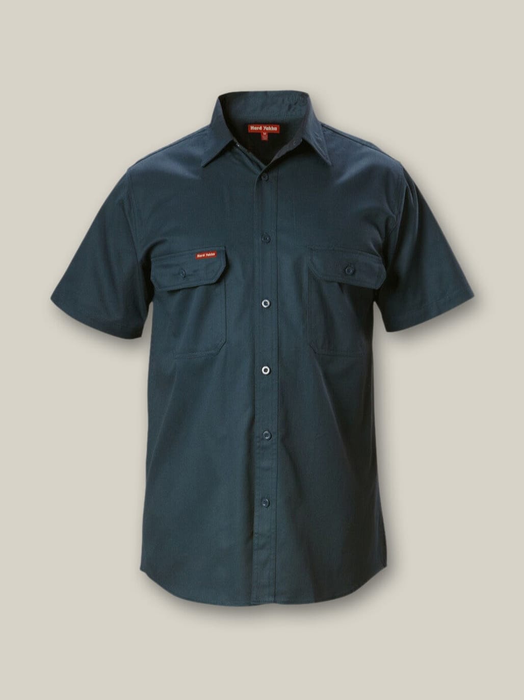 Hard Yakka Polos / Shirts Green / 5XL Hard Yakka Yakka Shir Sleeve Open Front Cotton Drill Work Shirt