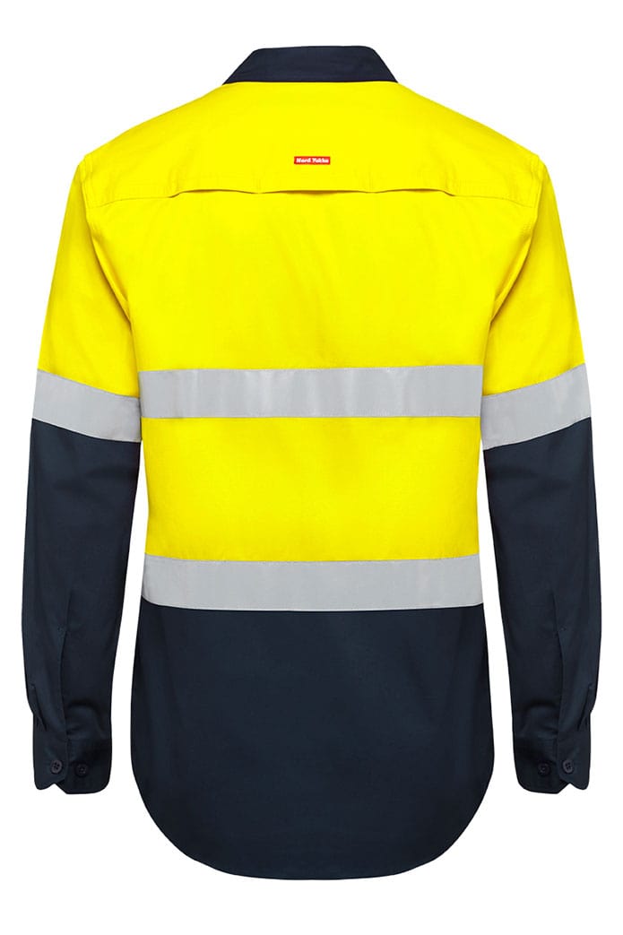Hard Yakka Polos / Shirts Hard Yakka Basic Shirt 2T 145Gsm Drill Vented With Tape Ls