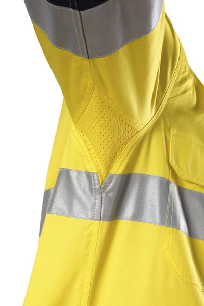 Hard Yakka Polos / Shirts Hard Yakka Klgr Hi Vis 2T Ctn Twill Shirt 3/3M Tpe Lng Slv