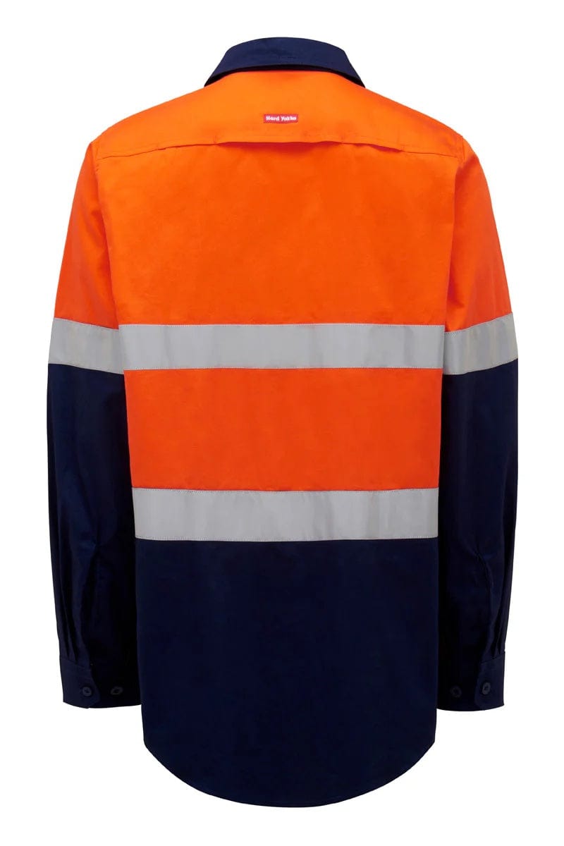 Hard Yakka Polos / Shirts Hard Yakka Women's Hi-Vis Lightweight 2 Tone Taped L/S Shirt