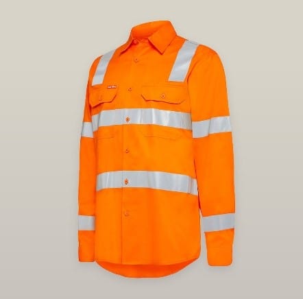 Hard Yakka Polos / Shirts Hard Yakka Womens L/S Hi Vis H Back Taped Biomotion Shirt