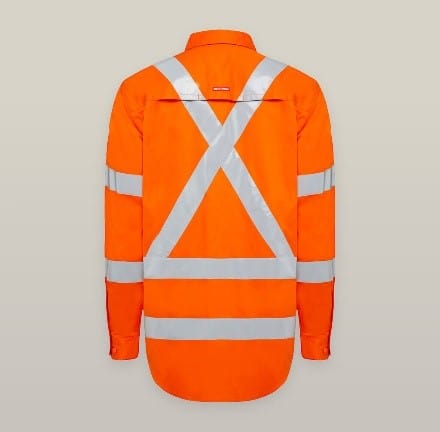 Hard Yakka Polos / Shirts Hard Yakka Womens L/S Hi Vis X Back Taped Biomotion Shirt