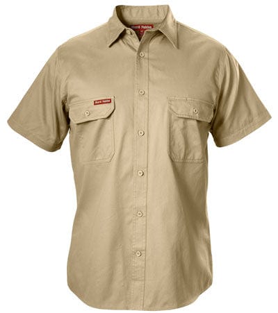 Hard Yakka Polos / Shirts Khaki / XS Hard Yakka Yakka Shirt Merc.Drill Ss