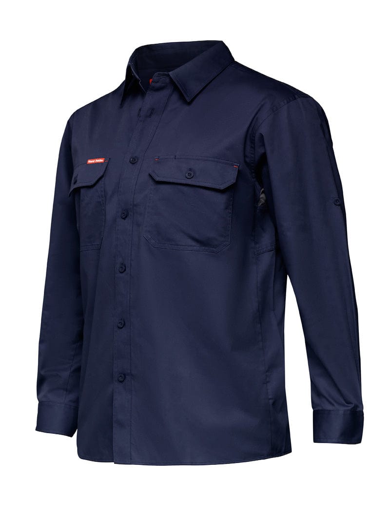 Hard Yakka Polos / Shirts Navy / S Hard Yakka L/Sl L/Weight Drill Ventilated Shirt