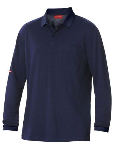Hard Yakka Polos / Shirts Navy / XS Hard Yakka Ls Polo