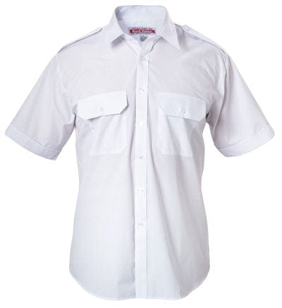 Hard Yakka Polos / Shirts White / XS Hard Yakka Unisex S/S Permanent Ply Cotton Shirt