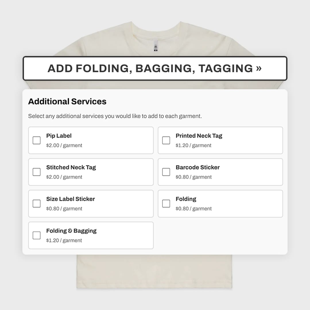 Add Retail Finishes <em>(if required)</em>