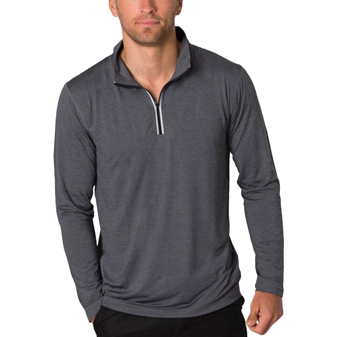 In Style Apparel Crews Charcoal Heather / S In Style Apparel Men's 1/4 Zip Long Sleeve Top