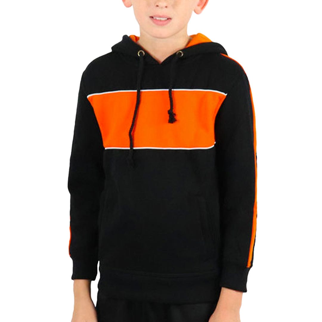 In Style Apparel Hoodies Black/Orange/White / 6 In Style Apparel Fleece Kids Hoodie