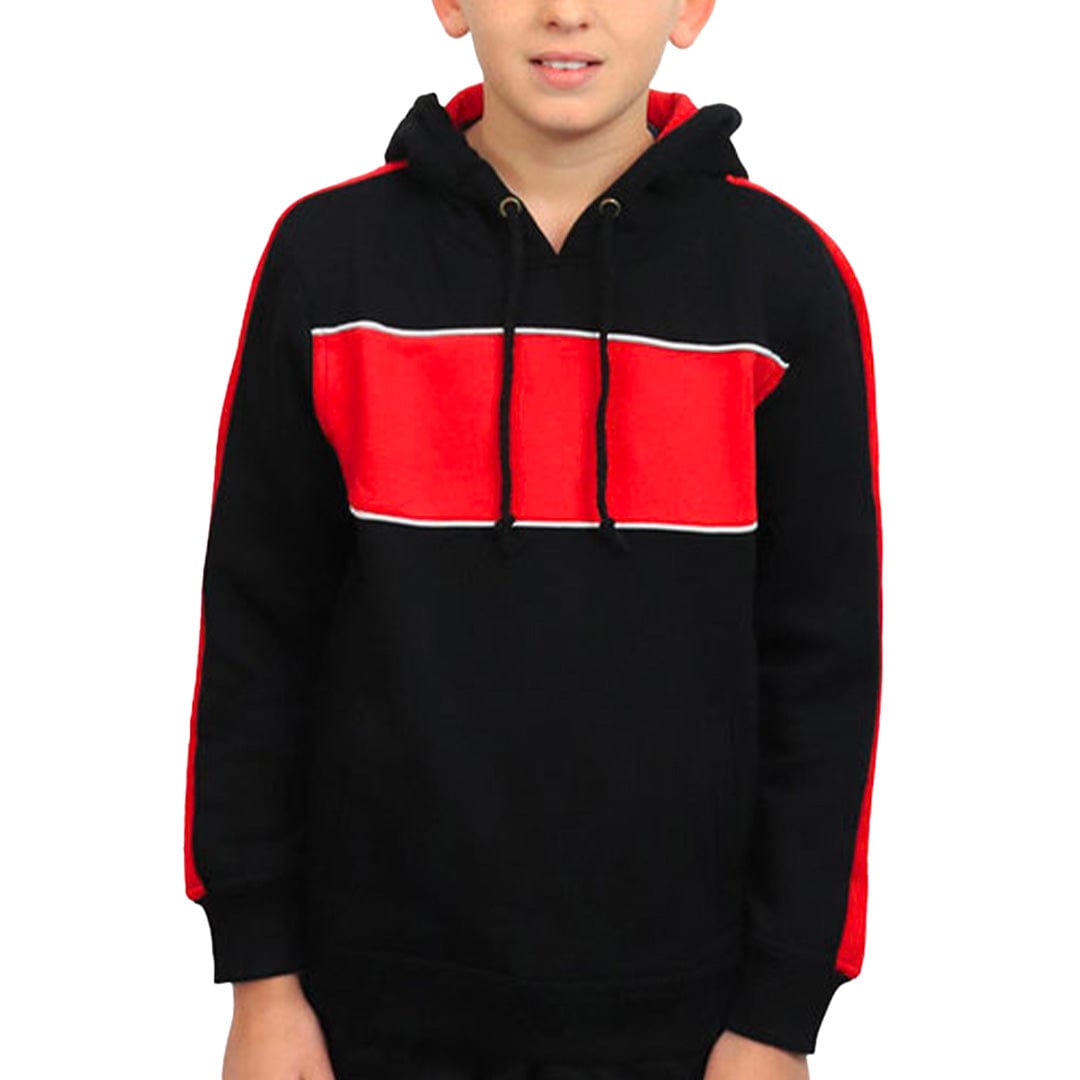 In Style Apparel Hoodies Black/Red/White / 6 In Style Apparel Fleece Kids Hoodie