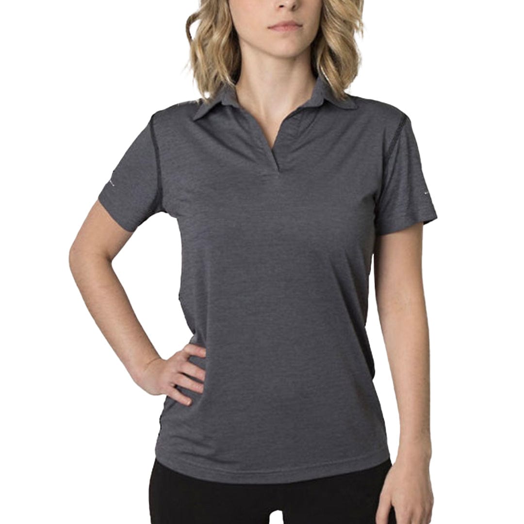 In Style Apparel Polos / Shirts Charcoal Heather / 8 In Style Apparel Womens Polo Shirt BKP700L